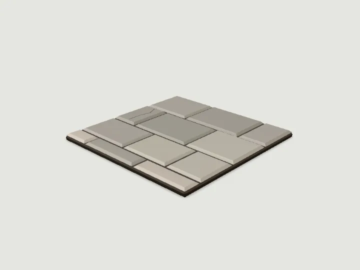 Floor Tile, low-poly 3D building